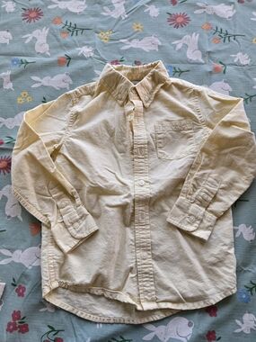 Janie and Jack Pale Yellow Button-Down Shirt